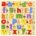 Wooden Alphabet Puzzles for Toddlers 26 Years Old, Montessori Pre