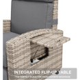 thumbnail image 2 of Qinaqin Outdoor cm de Anchoicker Recliner Patio Chair – 150° Ajustable Backrest Air Pump Footrest, 2 of 7