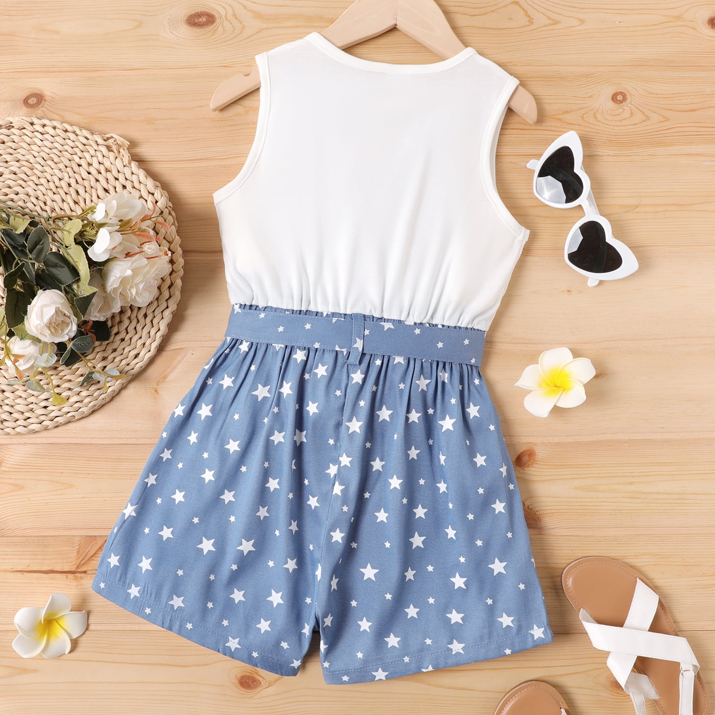 Casual Print Frenulum Mandarin Collar Loose Rompers Casual Print Frenulum Mandarin Collar Loose Rompers