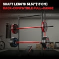 thumbnail image 6 of ROALW Olympic Barbell, 2-inch Weight Bar for Strength Training. 7ft Olympic Bar, 1000lb Plus Capacity, Chrome/Zinc Plating, knurled Grip for Bench Press Deadlift Squat, Red, 6 of 8
