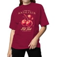 thumbnail image 2 of Cherry Girl Social Club Design Women's T-shirt, 2 of 3