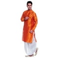 thumbnail image 2 of Men's Silk Blend Bollywood Style Designer Party Wear Indian Ethnic Dhoti Kurta, 2 of 3