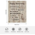 thumbnail image 5 of Wedding Anniversary Romantic Gifts for Him/Her, Anniversary Marriage Gifts for Couple Wife Husband Parents, Happy Anniversary for Men Women Boyfriend Girlfriend Throw Blanket 60 x 50 Inch, 5 of 5