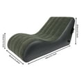 thumbnail image 2 of Gray Air Mattress Bed S-Shape Inflatable Sofa with Pump, Inflatable Chair Air Couch Flocked Surface, Waterproof Portable Blow Up Bed for Camping, Lounge Bed for Afternoon Rest, 2 of 23
