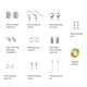 thumbnail image 2 of Juego de Componentes para Hacer Joyería con Cierres Anillas Colgantes y Materiales Portátiles de Aleación Adecuado para Amantes del DIY Creación de, 2 of 9