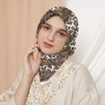thumbnail image 4 of Baberdicy Silk Scarf for Women Hair Bandanas Scarf for Islam Folk Custom Cashew Scarf Muslim Head Vintage Shawl Scarfs Women Wrap Lady Printing Hair Scarf Women Travel Neckerchief Neck Wrap, 4 of 4