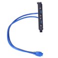 thumbnail image 1 of Conector de cable de puerto dual de 20 pines a USB 3.0, extienda el puerto USB 3.0 de la placa base a la caja de la computadora, 1 of 5