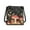 Black-Mushroom Daisy, variant on Peacock Rose Print Crossbody Bag for Women Travel, Lightweight Vegan Leather Sling Purse Crossbody with Adjustable Strap, Casual Zipper Shoulder Handbag for Travel