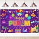thumbnail image 1 of Pancarta de Avezano Happy Purim, telón de fondo tradicional judío para fiesta de Purim, decoración para carnaval judío, festival de Purim, decoración para interiores y exteriores, 70,8 x, 1 of 8