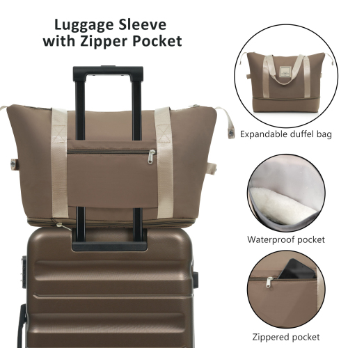 Hardshell ABS Luggage Set - Lightweight Dual Spinner Suitcases, Expandable Carry-On & Check-In, Organized Travel Solutions