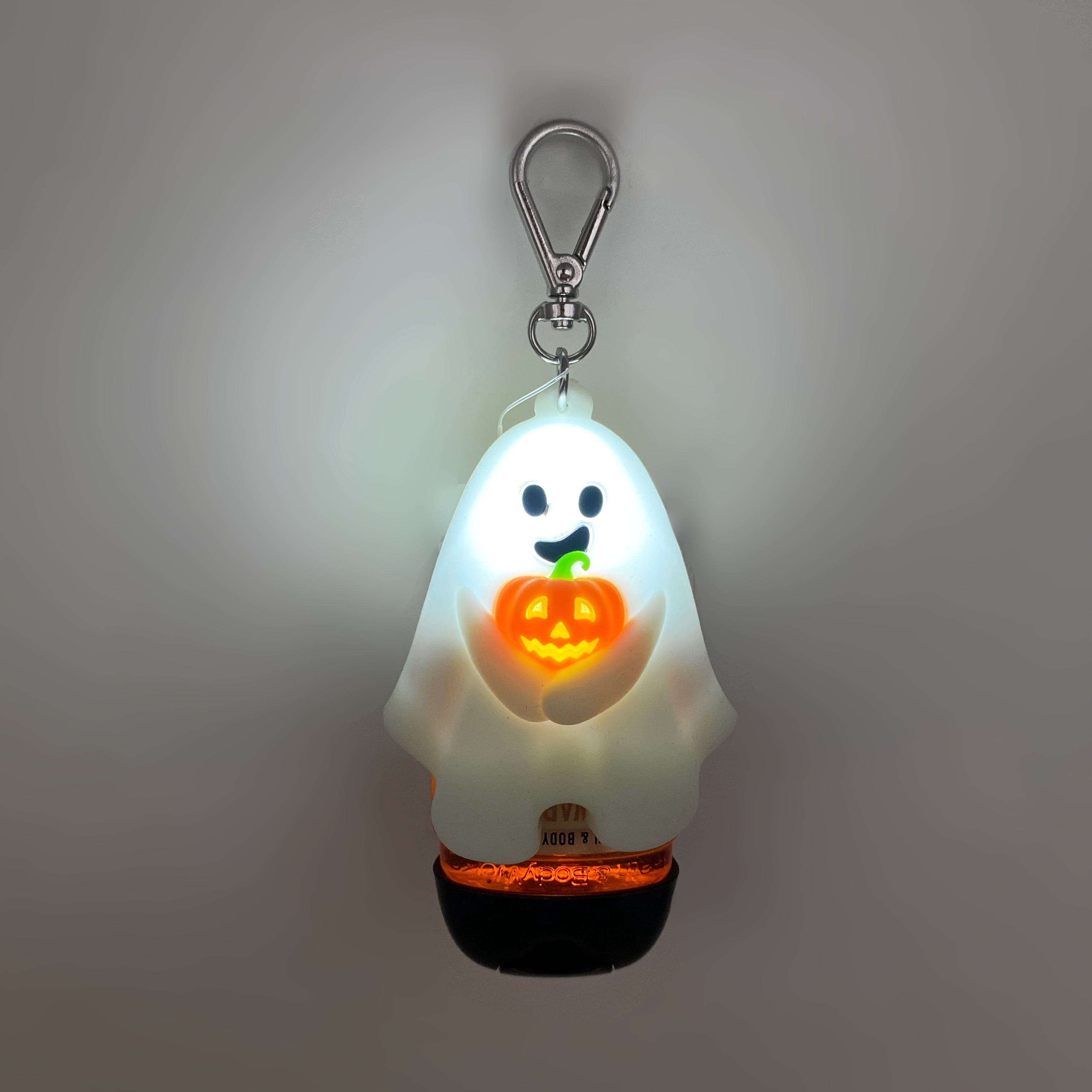 Bath & Body Works Light-up Glow-in-the-Dark Ghost Hand Gel Holder with a Natural Oats Sample Soap