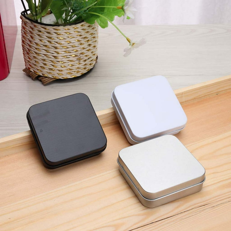 Small square online tins with lids