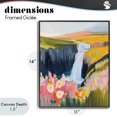 thumbnail image 4 of Stupell Industries Modern Colorful Waterfall in Valley Black Framed Giclee Art, 11 x 14, by The Prints Vibe, 4 of 8