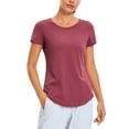 thumbnail image 1 of Remera CRZ YOGA de Algodón Pima Manga Corta Misty Merlot Talle S, 1 of 8