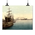 thumbnail image 2 of Print: Ships In The Harbor, Hamburg, Germany, circa 1890, 2 of 4