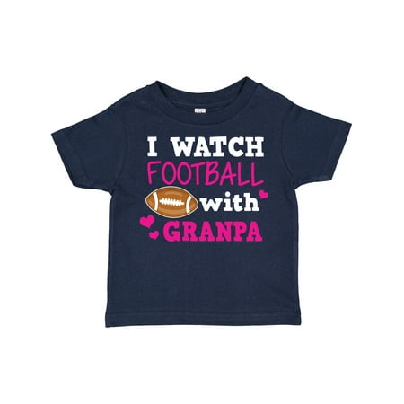 

Inktastic I Watch Football with My Granpa Gift Toddler Toddler Girl T-Shirt