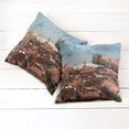 thumbnail image 2 of Ambesonne Colorful Throw Pillow Cover 2 Pack, Nostalgic Lisbon City, 16", Multicolor, 2 of 6