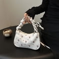 thumbnail image 4 of Bolso Mano Hombro Verano Floral Fruncido Diseñador para Mujer, 4 of 9