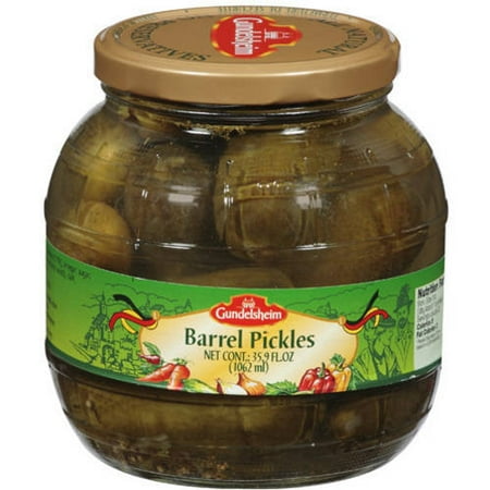 - Gundelsheim Barrel Pickles, 35.9 fl oz