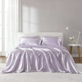thumbnail image 6 of Cotton Bedding Set, Satin Luxury Sheet Set Twin, Lilac Comforter Set,Polyester Bed In A Bag, Household Supplies & Décor Bedding Bedding Sets Satin Luxury Sheet Set Twin, 6 of 27