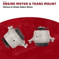 thumbnail image 2 of Left &Right Engine Motor Mount Fits Mercedes-Benz C300 C350e 2.0L 2016-2018 RWD 2052400200+ 2052400300, 2 of 9
