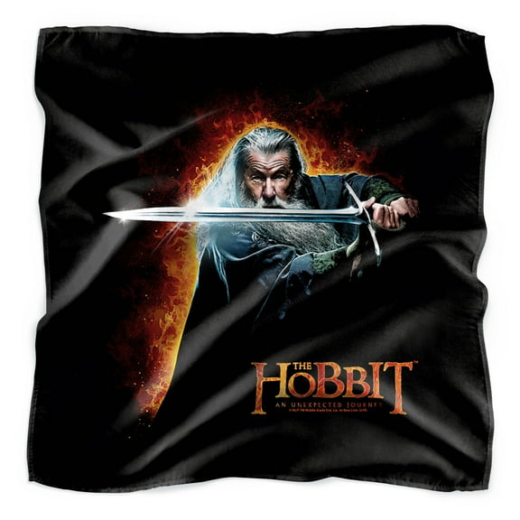 The Hobbit Gandalf Secret Fire Bandana (21 in x 21 in)