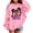 V20-Pink, variant on WhouRiu Girls Cartoon Graphic Hooded Sweatshirts Kids Autumn Casual Pullover Hoodies