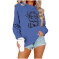 thumbnail image 3 of SHE IS Sweatshirts for Women No Hood Hoodies for Women Pullover Crop Sweatshirts for Women Plus Size Plus Size Tops for Women My Orders Placed, 3 of 5