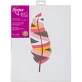 thumbnail image 3 of (2 pack) Anchor Big Stitch Art Embroidery Kit 11"X14"-Feather Stamped On Stretched Canvas, 3 of 3