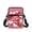 Valentine's Day Heart Print, variant on Chririnla Polyester Crossbody Purse Portable Double Layer Crossbody Bags for Running, Black Daisy Butterfly Print Crossbody Wallet