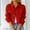Red, variant on jjayotai Jean Jacket for Women, Ripped Puff Long Sleeve Frayed Slim Denim Crop Top Solid Cropped Jean Jacket