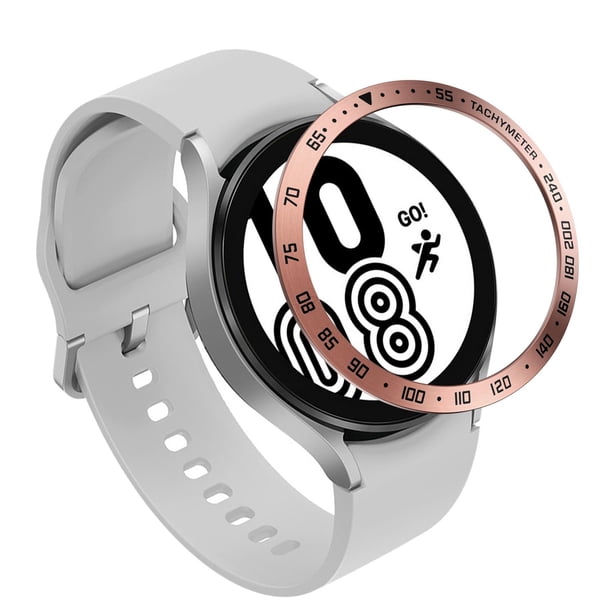 onlyliua Buscador de Regalos Reloj Metálico Compatible con Galaxy Watch4 40 Mm, Carcasa Metálica con Protección Contra Arañazos, Estilo E