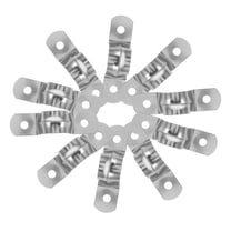 LEORX 10pcs U Shaped Pipe Clamp Stainless Steel For Home Renovations Fastening