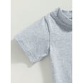 thumbnail image 6 of Inevnen Toddler Baby Boy Clothes Short Sleeve T Shirt Top Boys Shorts with Pocket Summer Outfit 2Pcs Set, 6 of 8