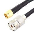 thumbnail image 2 of SMA Male to UHF Female Connector Pigtail Cable Black 40cm Long, 2 of 2