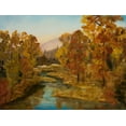 thumbnail image 2 of Monahan, Jodi 24x19 Gold Ornate Wood Framed with Double Matting Museum Art Print Titled - Montana in Fall, 2 of 4