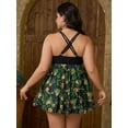 thumbnail image 5 of JYLFC Bathing Suits for Women Plus Size Swimwear with Shorts Tankini Swimsuit Set, L, 5 of 6