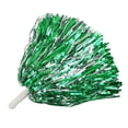 thumbnail image 1 of Pompones Lovecheer con forma de porrista, color verde metalizado y plateado, 24 unidades, 1 of 5