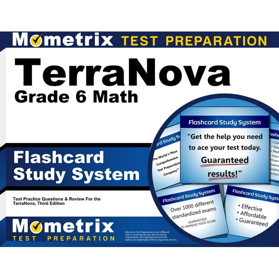 Terranova Grade 6 Mathematics Flashcard Study System : Terranova Test Practice Questions & Exam Review for the Terranova, Third Edition (Cards)