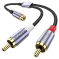thumbnail image 1 of Cable de audio y vídeo RCA Splitter MOSWAG de 1 hembra a 2 macho, negro, 1 of 6