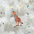 thumbnail image 2 of Adorno navideño C&F Home con jirafa tallada en madera, estilo safari, 2 of 5