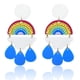 thumbnail image 1 of Pendientes colgantes de nube de arco iris Sailing de resina ligera para mujeres y niñas, 1 of 5