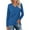 #062-Blue, variant on Shirts for Women Fashion Solid Color V-Neck Long Sleeve Blouses Tunic Shirts Gifts for Women