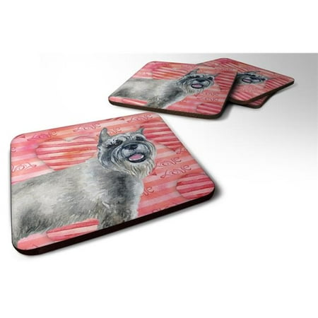 

Schnauzer Love Foam Coaster