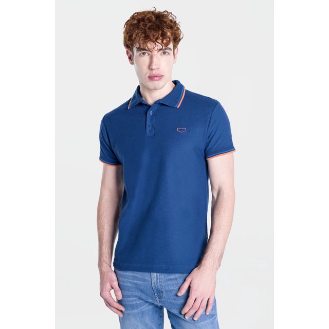 Playera Oggi Jeans Polo Slim Hombre color Mónaco