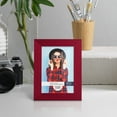 thumbnail image 6 of Bold Burgundy Solid Wood Picture Frame, 3.5 x 5, 6 of 8