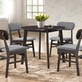 thumbnail image 3 of Baxton Studio Debbie Milieu du Siècle Bois Brun Foncé Table à Manger Ronde, 3 of 3