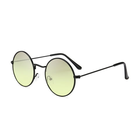 

Men Women Round Frame Circle Resin Lens Protection Eyewears Unisex Females Male Sun Glasses No.03