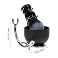 thumbnail image 3 of CHUANK Kit de Rasage Brosse de Barbier Raser et Bol Support de Rasoir de Sûreté Tasse à Barbe pour Homme Homme, 3 of 6