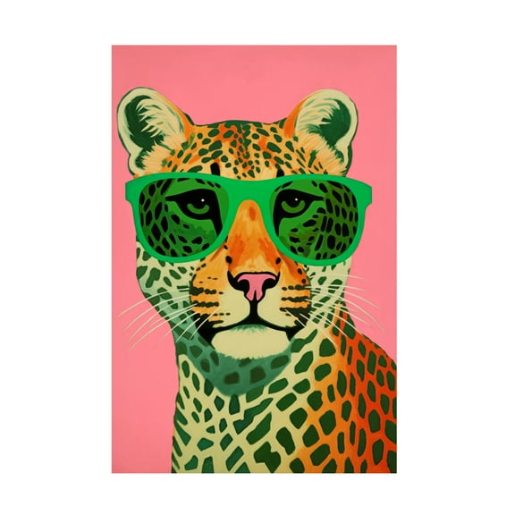 Trademark Fine Art Treechild   Leo With Glasses Canvas Wall Art